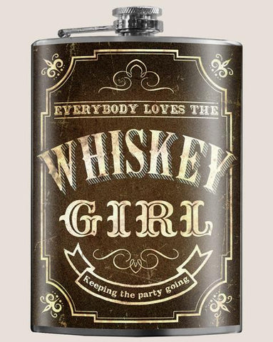 T & M Flask Whiskey Girl