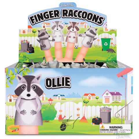 Finger Raccoons Finger Puppets