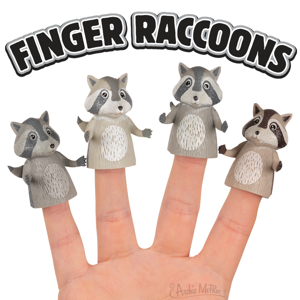 Finger Raccoons Finger Puppets