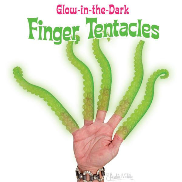 Glow in the Dark Tentacle Finger Puppet