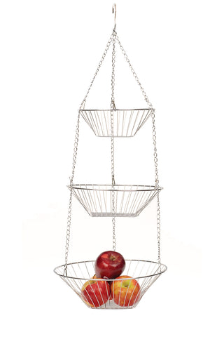 RSVP Chrome 3-Tier Hanging Baskets