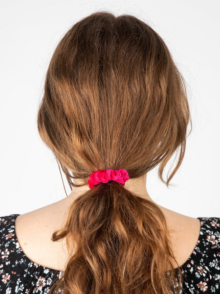 Natural Life Magenta Mixed Print Scrunchies