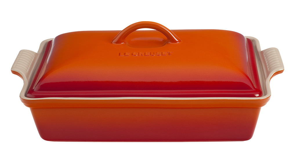 Le Creuset Heritage Rectangular Covered Casserole Flame