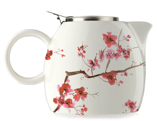 Tea Forte Pugg Teapot and Infuser Cherry Blossom