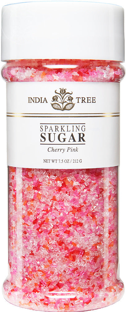 India Tree Cherry Pink Sparkling Sugar 7.5 oz.