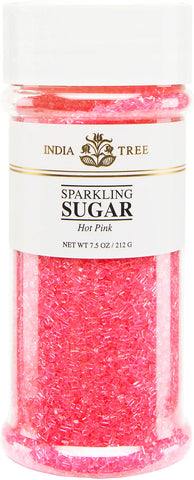 India Tree Hot Pink Sparkling Sugar 7.5 oz.