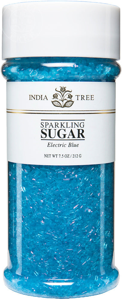 India Tree Electric Blue Sparkling Sugar 7.5 oz.