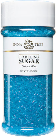 India Tree Electric Blue Sparkling Sugar 7.5 oz.