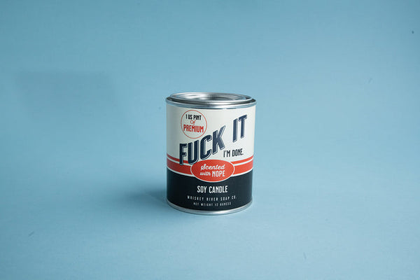 Whiskey River Fuck It Paint Can Candle