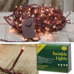 CWI Twinkle Rice Bulb 140/26 Brown Cord