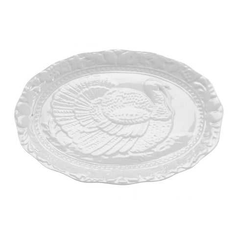 HIC White Porcelain Turkey Platter