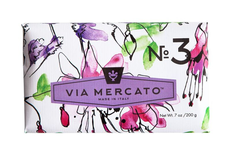 European Soaps Via Mercato No. 3 Pepe Rosa, Lavender & Vanilla Bean Soap