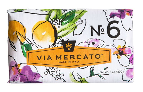 European Soaps Via Mercato No. 6 Fig, Orange Blossom & Cedarwood Soap