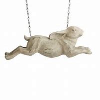 K & K Interiors Running Rabbit Hanging Ornament