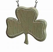 K & K Interiors Green Wood Shamrock Hanging Ornament