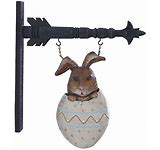 K & K Interiors Rabbit in Egg Hanging Ornament