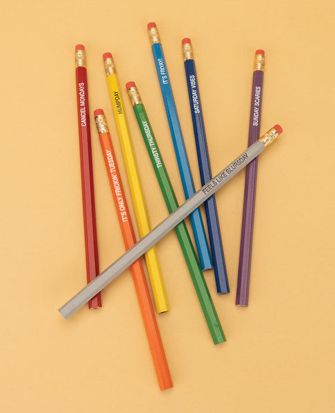 Whiskey River Days Of The Week Pencils