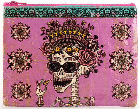 Blue Q Zipper Pouch Day of The Dead