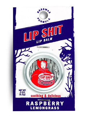 Blue Q Lip Shit Raspberry Lemongrass Lip Balm