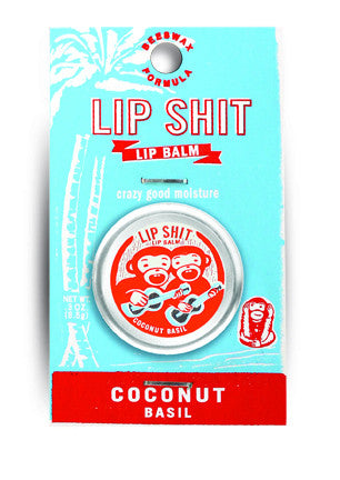 Blue Q Lip Shit Coconut Basil Lip Balm