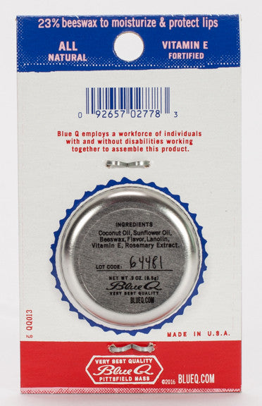 Blue Q Lip Shit Strawberry Rhubarb Lip Balm