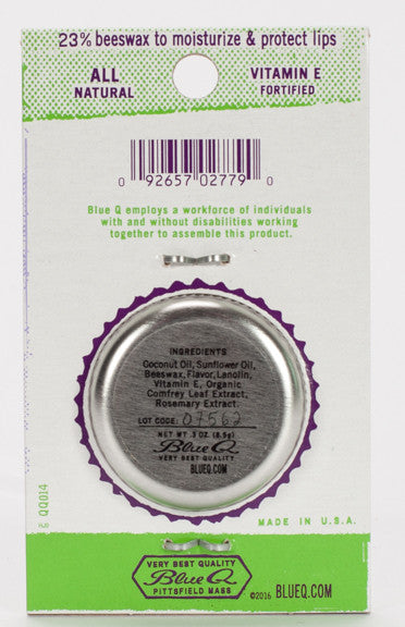 Blue Q Lip Shit Black Cherry Papaya Lip Balm