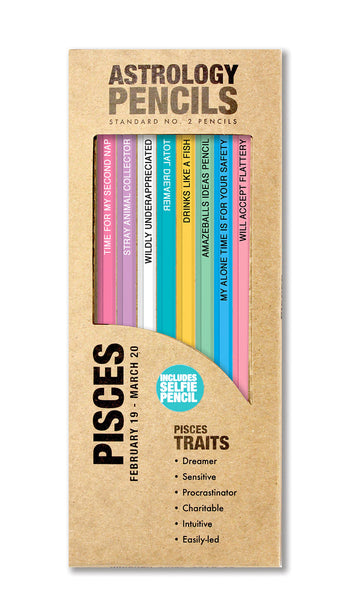 Whiskey River Astrology Pencils Pisces