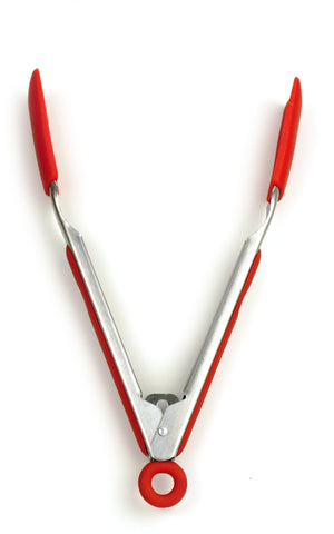 RSVP Silicone Tongs Red
