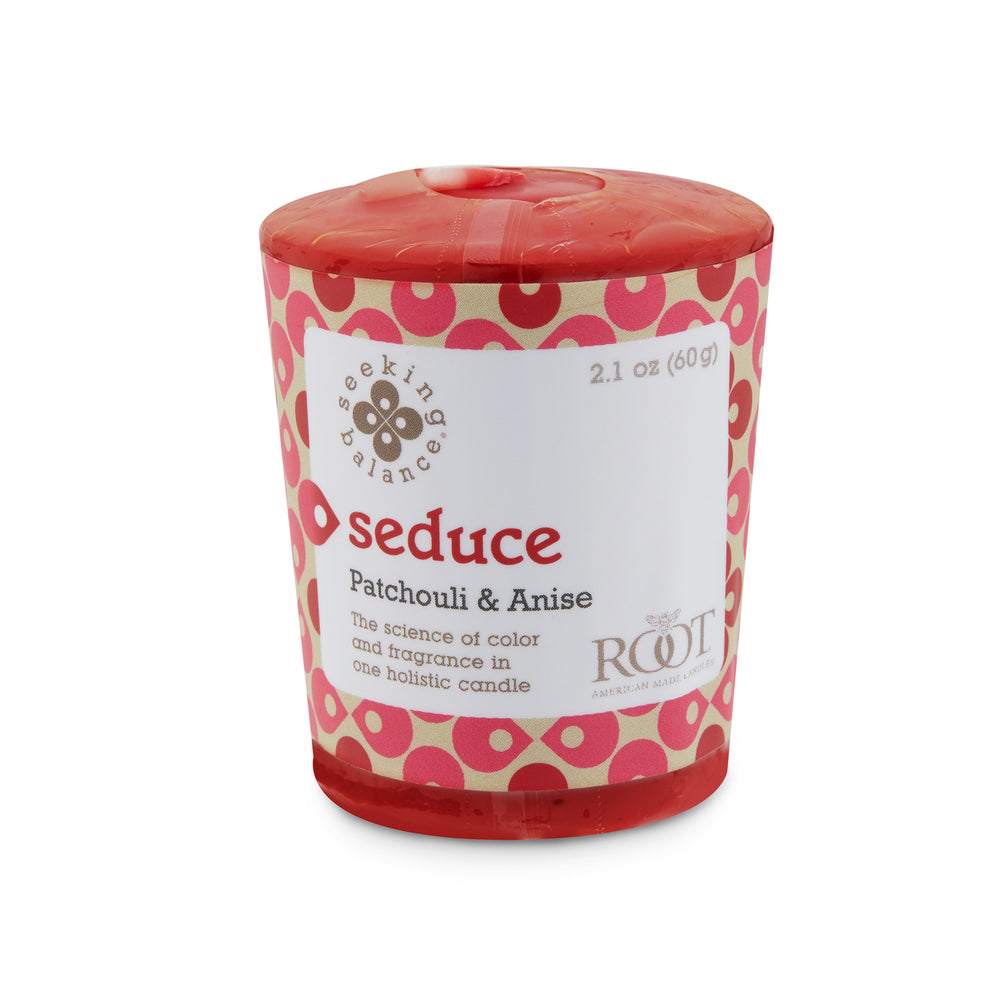 Root 20 hour Seeking Balance Seduce Patchouli and Anise Votive