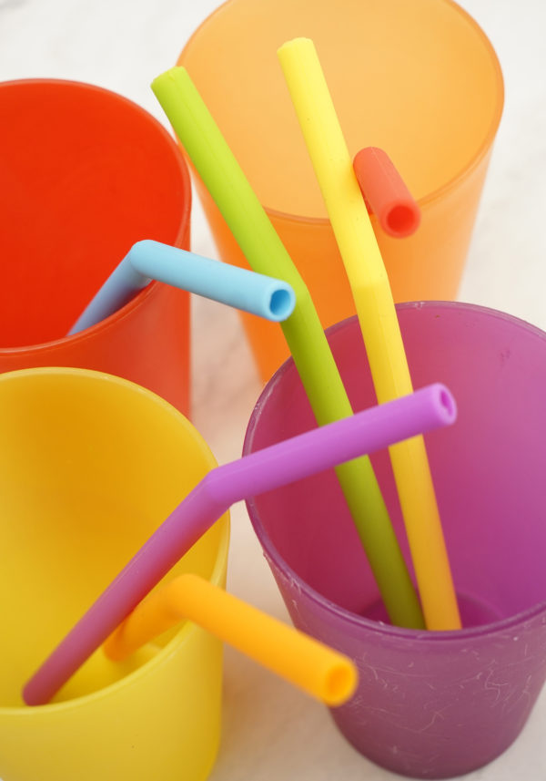 RSVP Silicone Straws with Cleaner