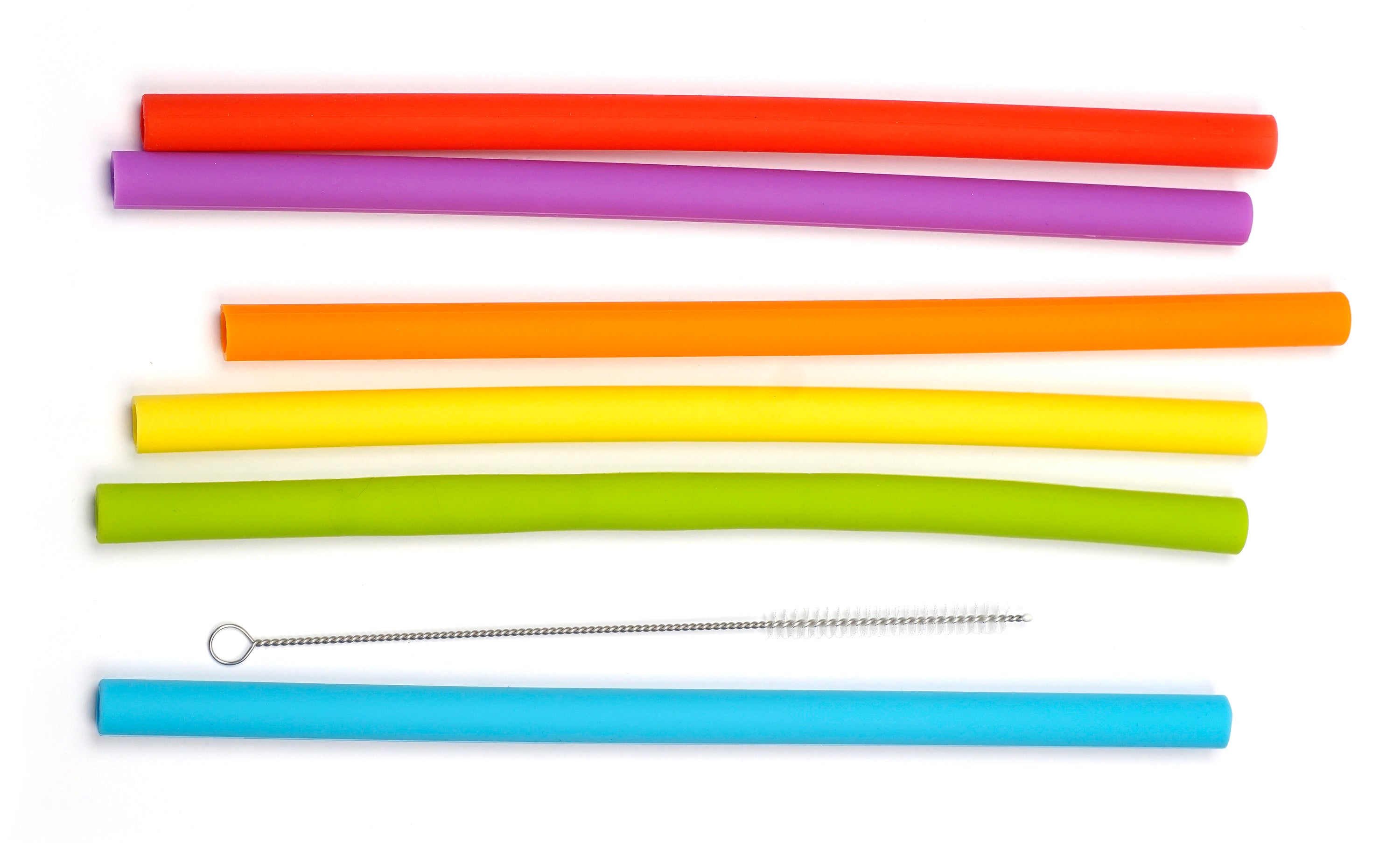 Rsvp Silicone Smoothie Straws 10 Set/6