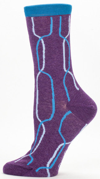 Blue Q Women's Crew Socks I Love My Job, Ha Ha, Just Kidding