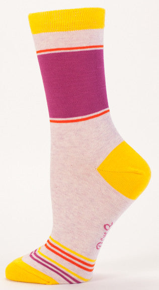 Blue Q Women's Crew Socks Duchess of Sassytown