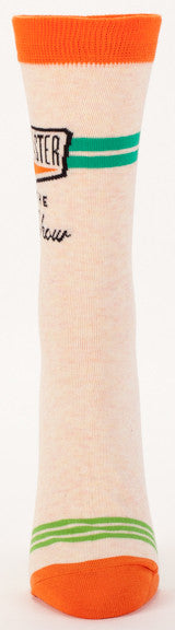 Blue Q Women's Crew Socks Ringmaster Of The Shitshow