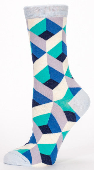 Blue Q Women's Crew Socks Sometimes Salad Makes Me Sad