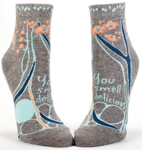 Blue Q Women's Ankle Socks You Smell Delicious