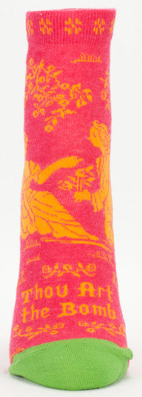 Blue Q Women's Ankle Socks Thou Art The Bomb