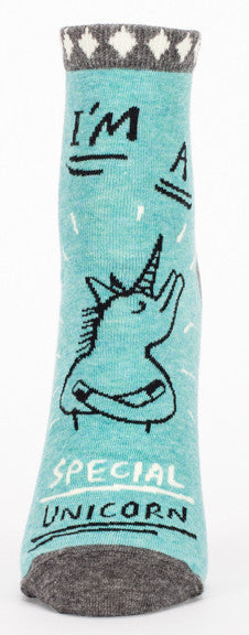 Blue Q Women's Ankle Socks I'm A Special Unicorn