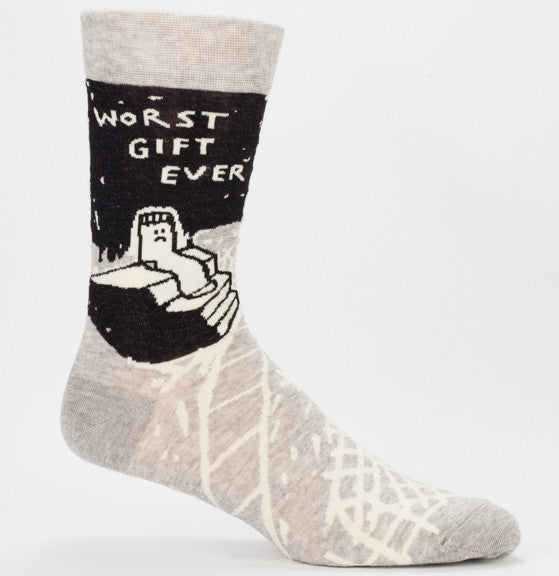 Blue Q Men's Crew Socks Worst Gift Ever