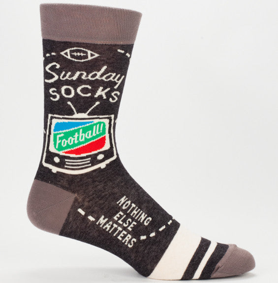 Blue Q Men's Crew Socks Sunday Socks, Nothing Else Matters
