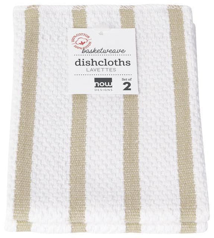 Now Designs Dishcloth Sandstone Set of Two