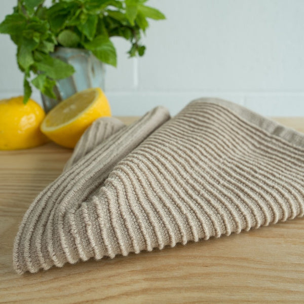 Now Designs Sandstone Ripple Dishcloth Set of 2