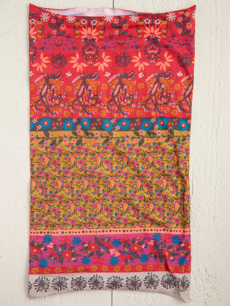 Natural Life Scarlet Floral Border Print Boho Bandeau