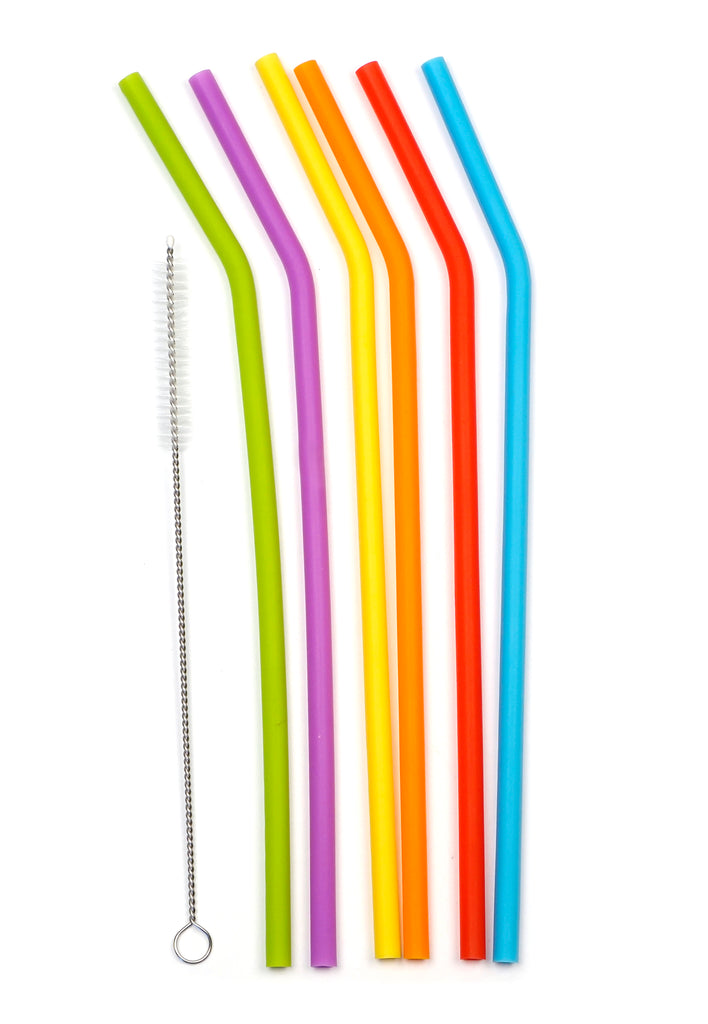 RSVP Silicone Drink Straws