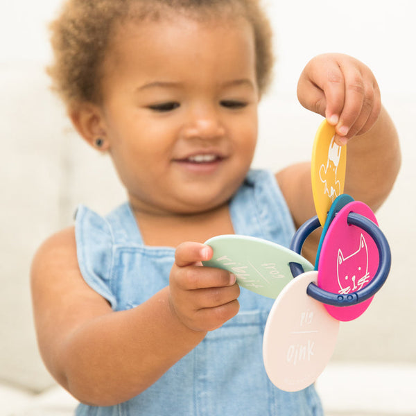 Bella Tunno Teething Flashcard Party Animals
