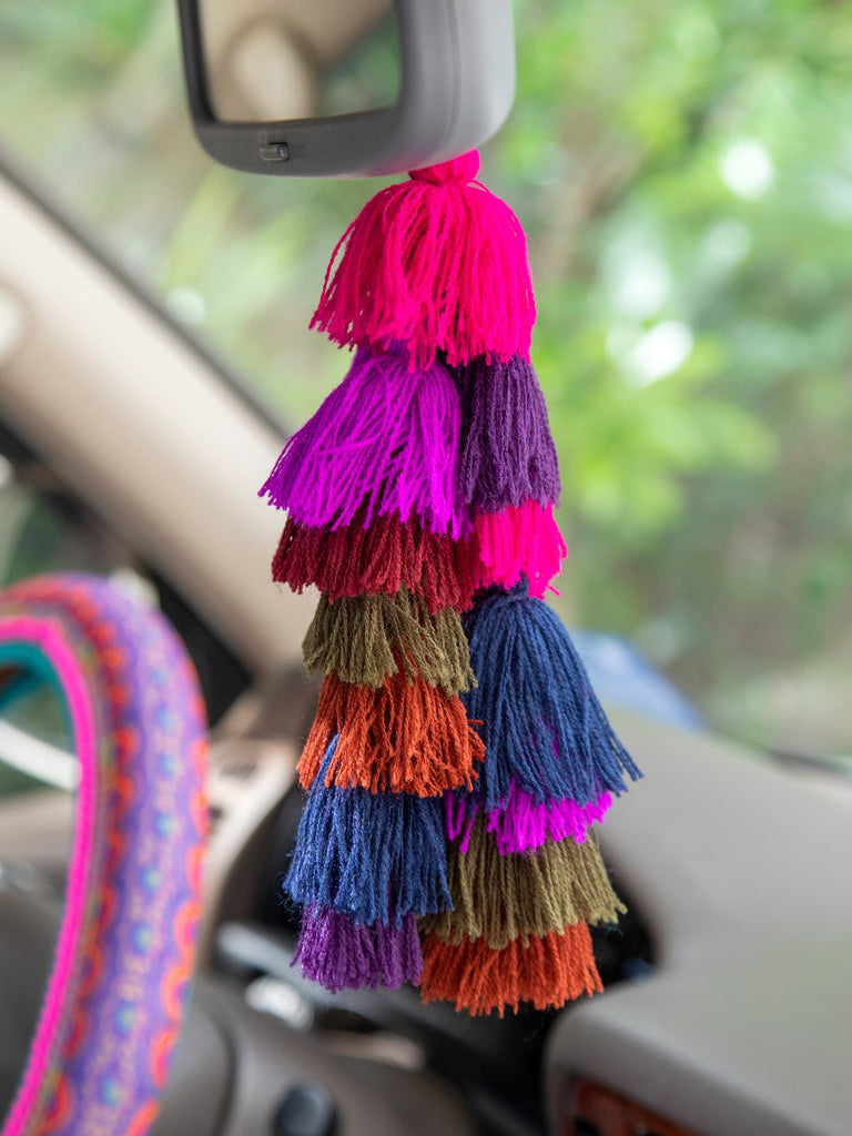 Natural Life Tassel Tie On Purple