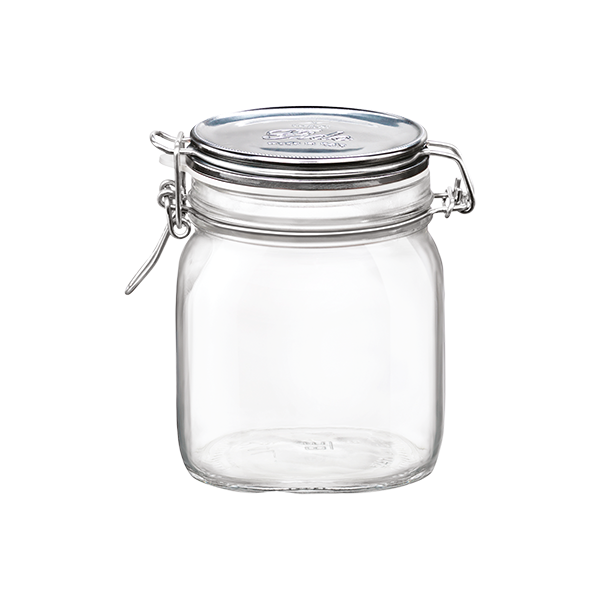  Bormioli Rocco Fido Clear Jar, 33-3/4-Ounce: Mason Jar