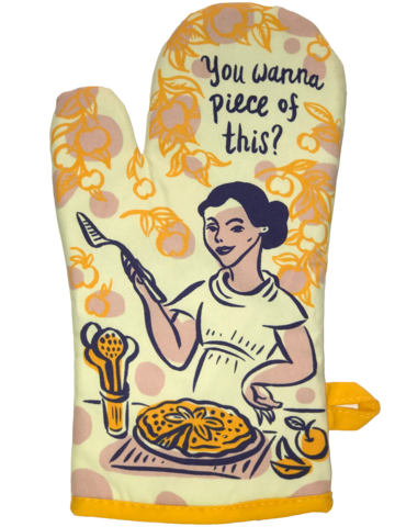 Blue Q You Want A Piece Of This Oven Mitt