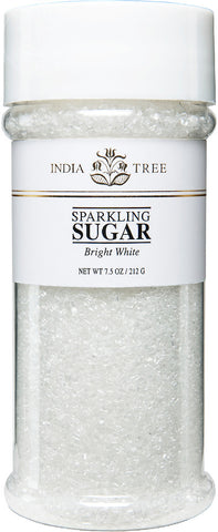 India Tree Bright White Sparkling Sugar 7.5 oz.