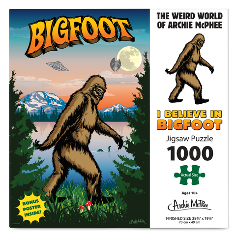 I Believe in Bigfoot 1000 piece Puzzle